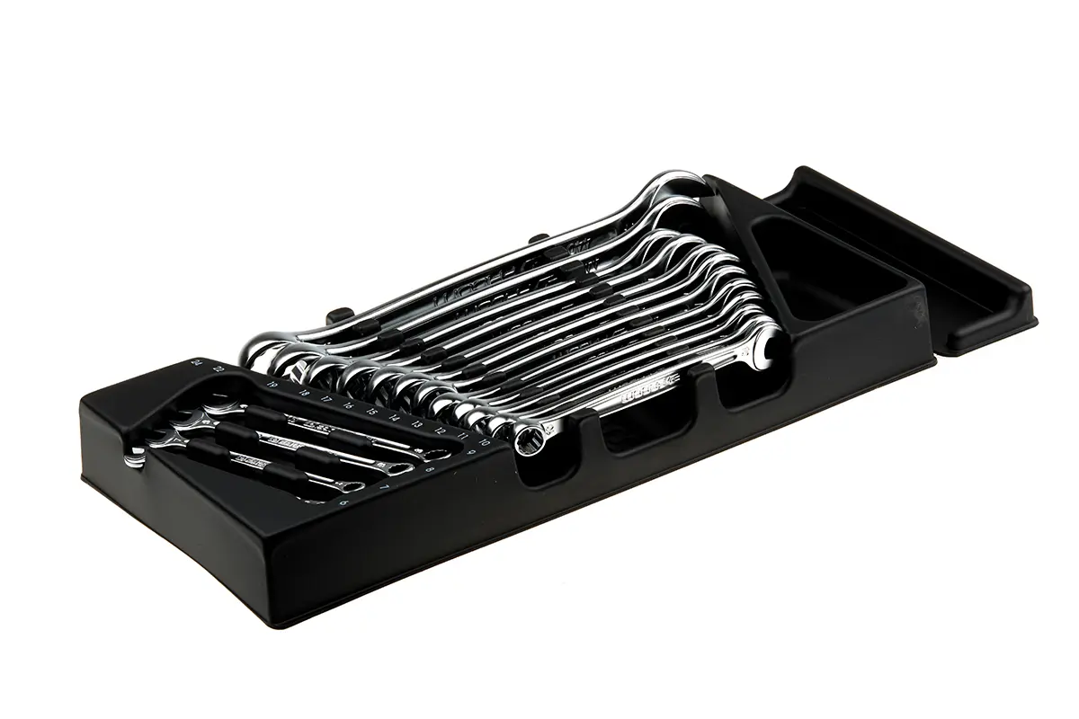 Produktfoto 1 von Facom Schraubenschlüsselsatz Ringschlüssel CrV-Stahl, 16-teilig 6 to 24 mm