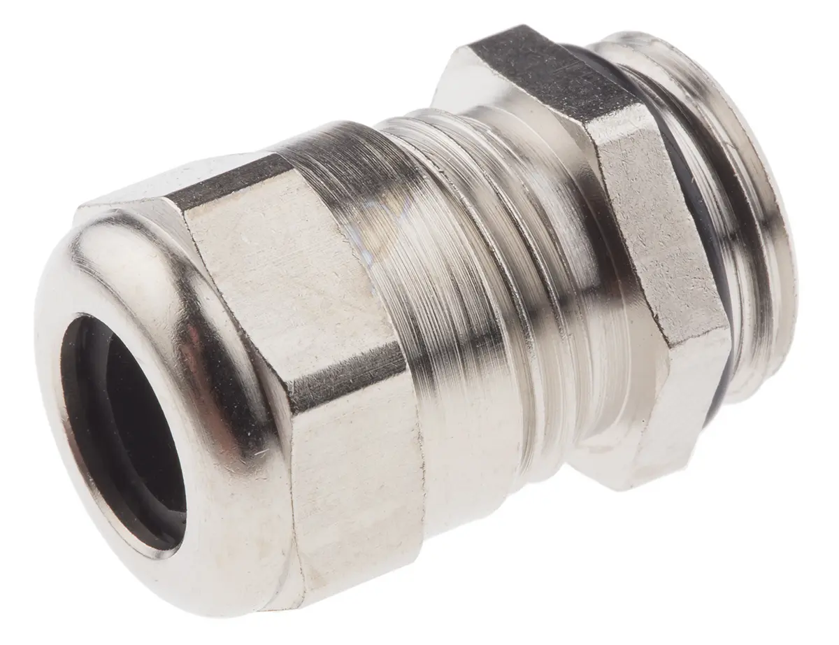 Produktfoto 1 von SIB SIB-TEC Kabelverschraubung, M16 Messing vernickelt Metallisch 4 mm/ 9.5 mm, IP68