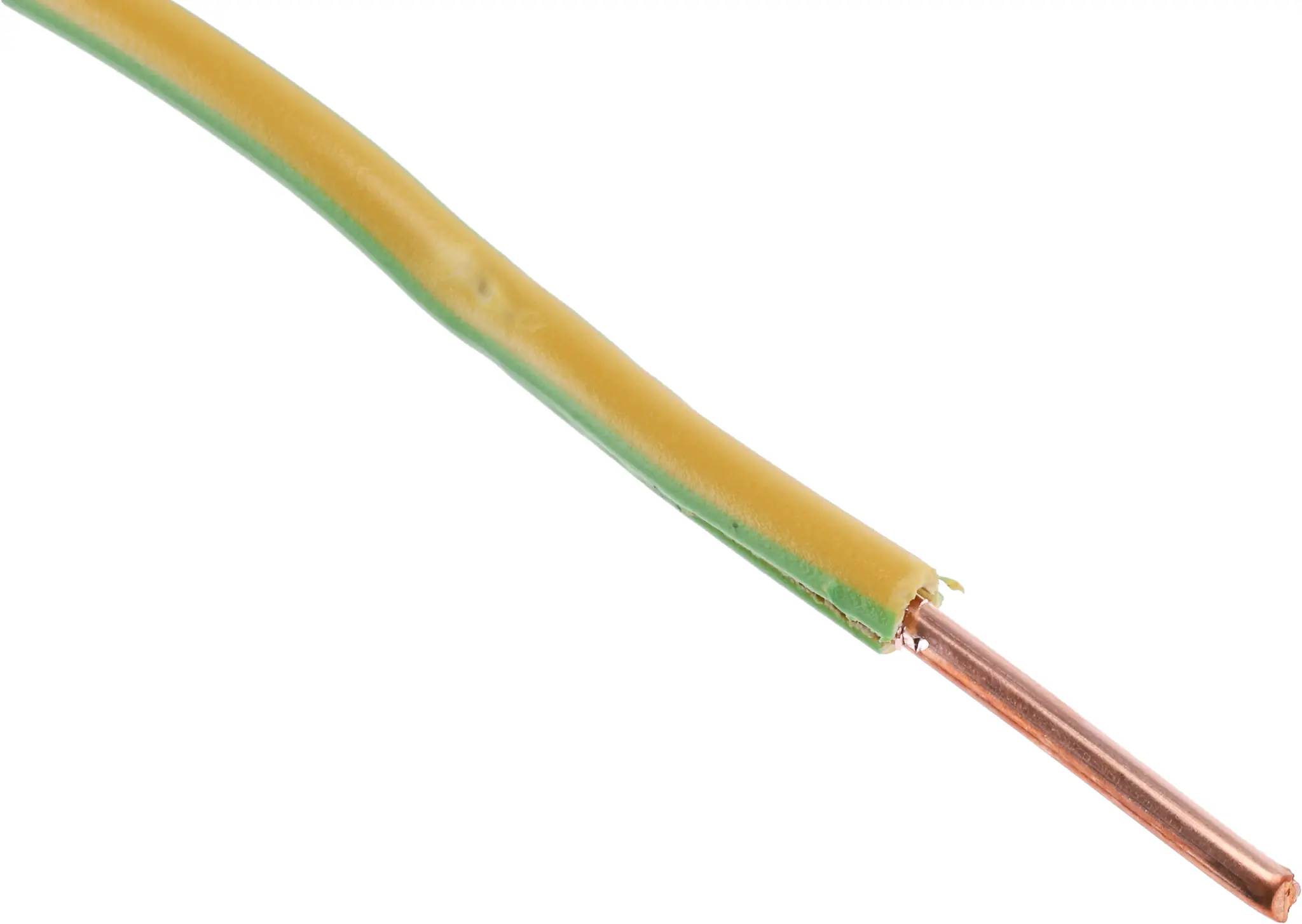 Produktfoto 1 von RS PRO H07V-U Schaltdraht 4 mm² 100 m Grün, Gelb Ø 3.9 mm 1 Litzen Polyvinylchlorid