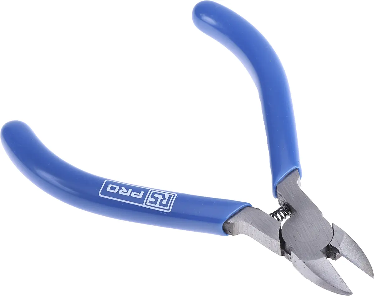 Produktfoto 1 von RS PRO Halbbündig Kabelschneider Schließer (NO) 110mm / Backen 10mm, Schneidleistung 1.2 mm