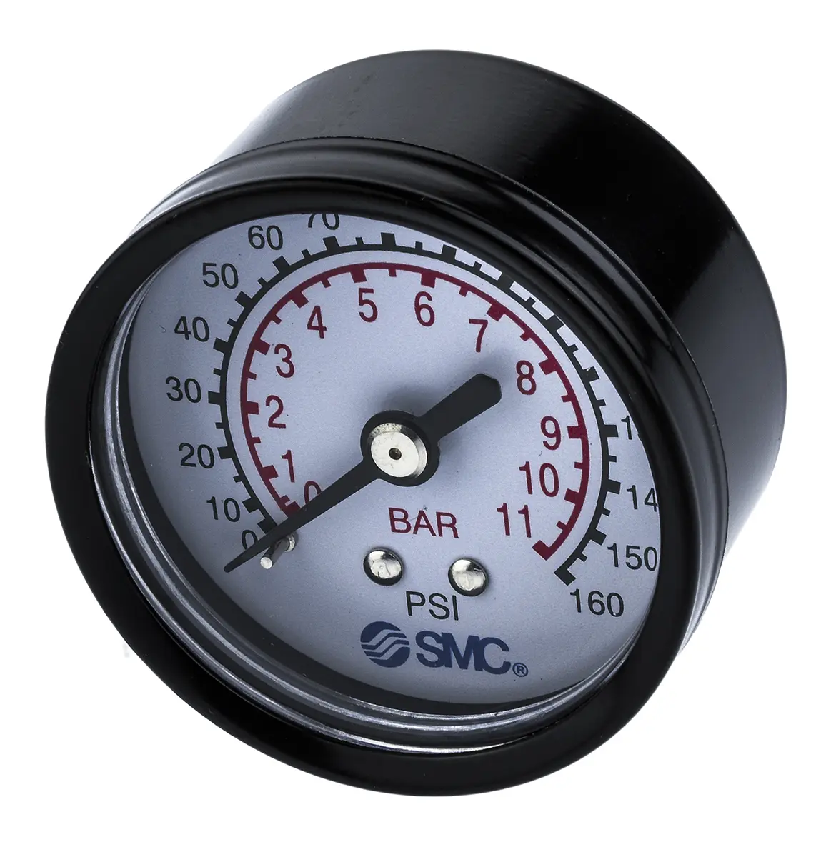Produktfoto 1 von SMC Buchse, One-Touch-Fitting, R(Pt) Gewinde, Stecker Manometer 50 mm → 10 bar