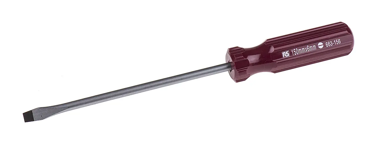 Produktfoto 1 von RS PRO 1/4 in Standard, Chrom Vanadium Stahl / Klinge 152 mm