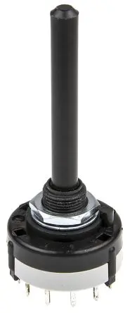Produktfoto 1 von Lorlin 3-Stufen CK Drehschalter 4-poliger Wechsler / 150mA Lot, 27.5 mm x 27.5mm x 68.1 mm