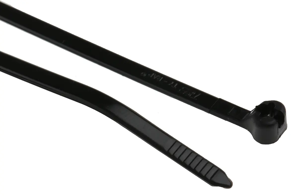 Produktfoto 1 von Thomas & Betts Ty-Rap Nylon 6.6 Kabelbinder Witterungsbeständig Schwarz 3.71 mm x 284 mm