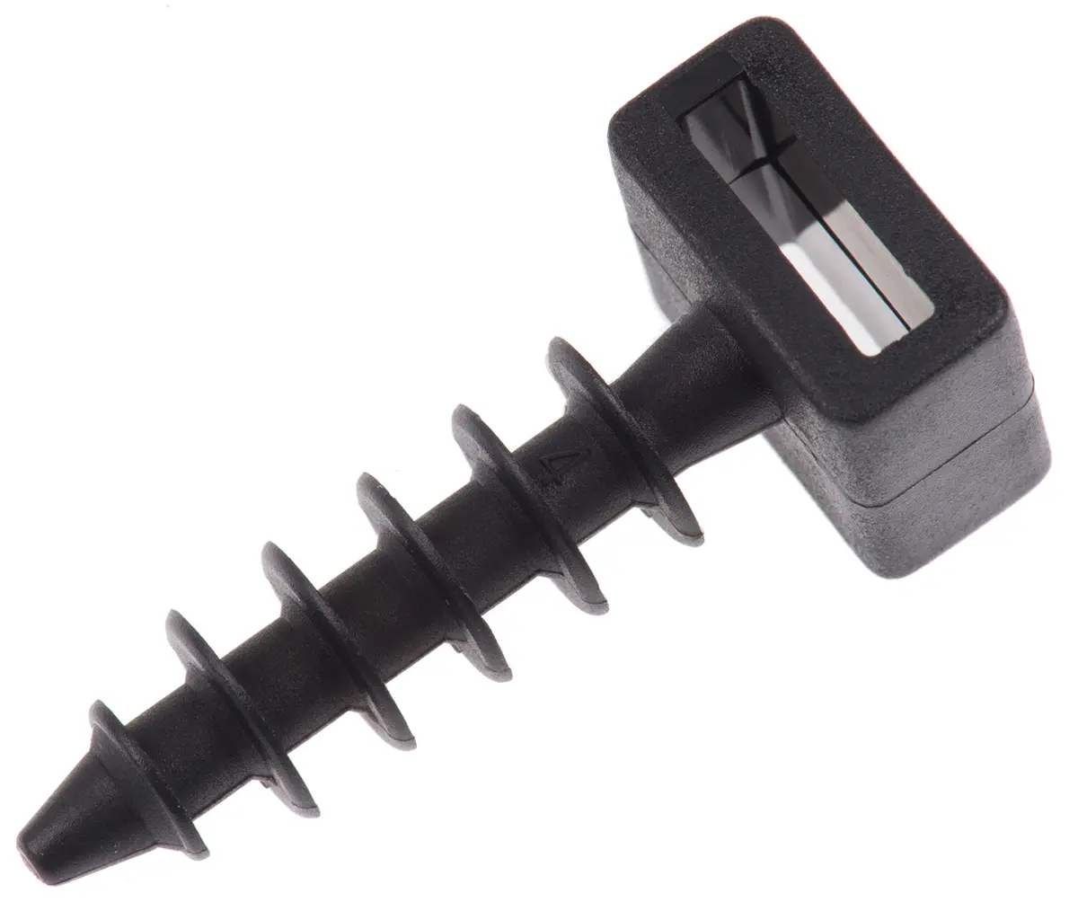 Produktfoto 1 von HellermannTyton Lamellenfuß LOK Befestigungssockel, Polyamid 6 Schwarz 30 mm x 9 mm Kabelbinder x 12 mm für 6 mm