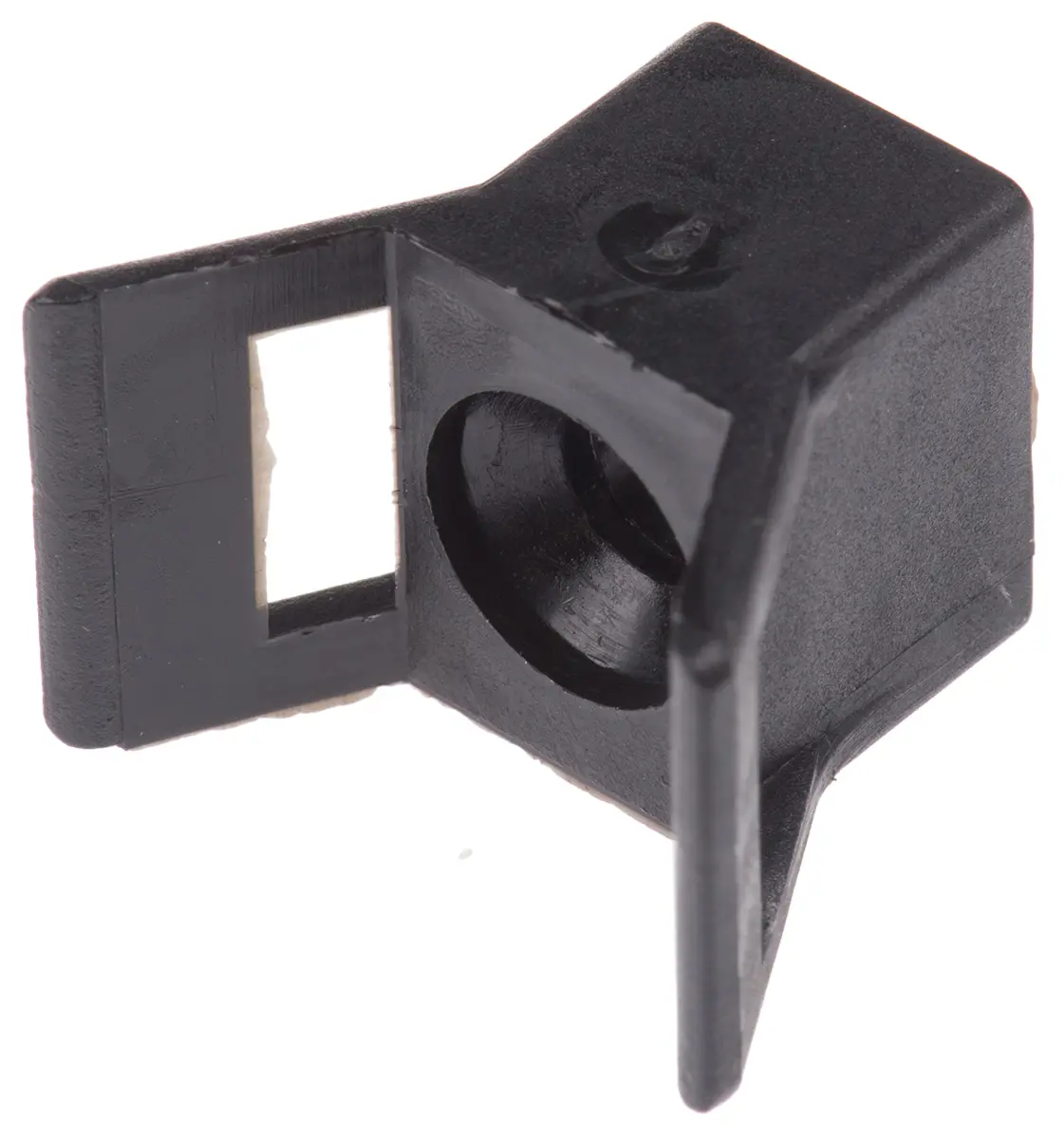 Produktfoto 1 von HellermannTyton LOK Befestigungssockel, Polyamid 6 Schwarz 21 mm x 9 mm Kabelbinder x 14 mm für 5.1 mm