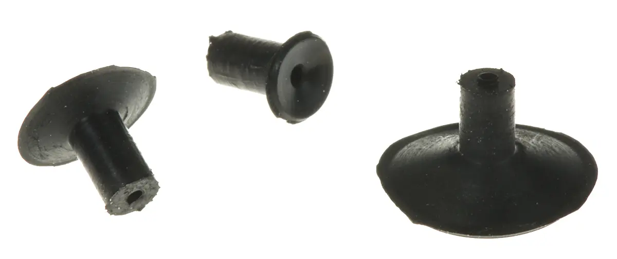 Produktfoto 1 von Silikon, Flach Saugnapf, Ersa Serie SVP, Ø 9 mm