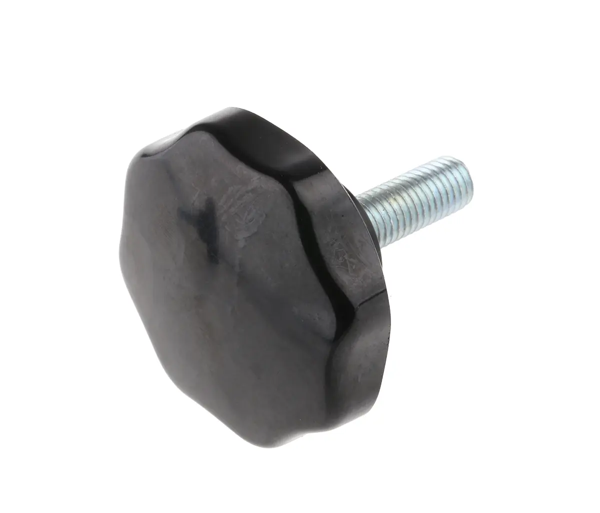 Produktfoto 1 von RS PRO Feststellschraube Schwarz M10 x 30 mm Drehknopf, mit Gewindebolzen Ø 57 mm