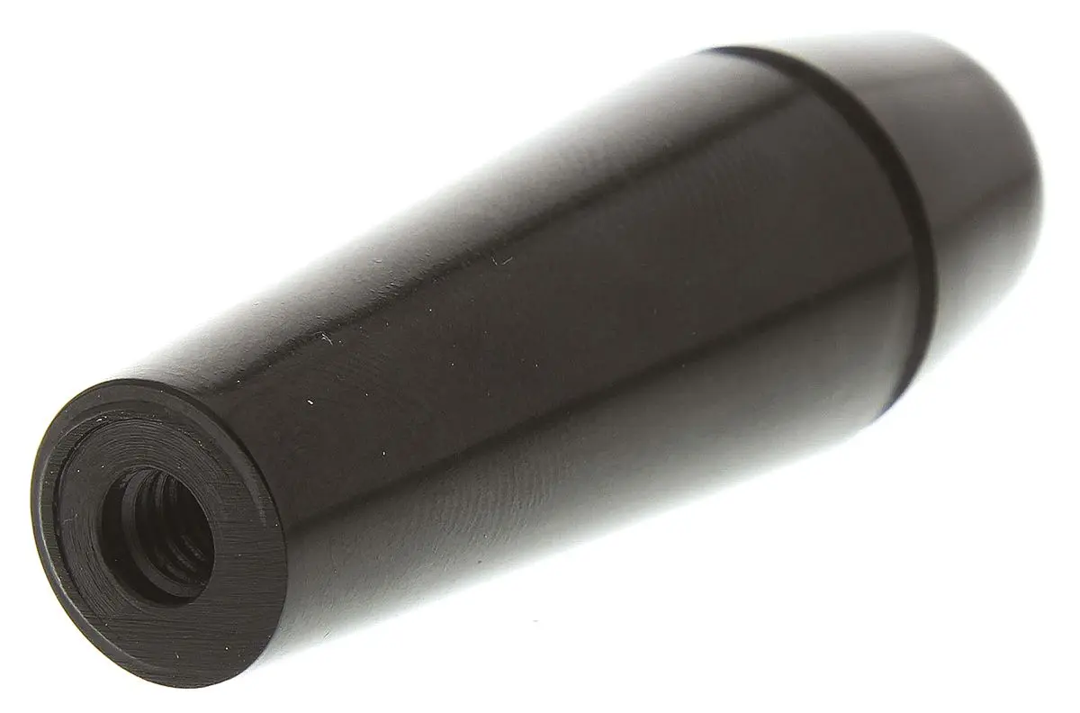 Produktfoto 1 von RS PRO Griff, konisch Duroplast 6 mm x 14 mm, M6 Buchse