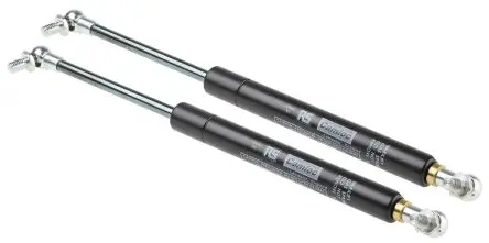 Produktfoto 1 von Camloc Gas Springs Gasdruckfeder Stahl, Gelenklager, 264 mm, Mat.Endanschluss Nylon, Stahl, Hub L. 100 mm, ø 18 mm, 100