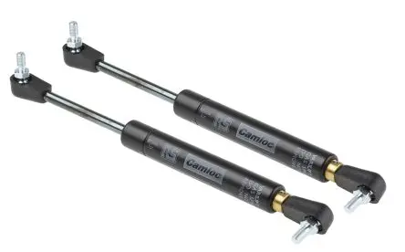 Produktfoto 1 von Camloc Gas Springs Gasdruckfeder Stahl, Gelenklager, 160 mm, Mat.Endanschluss Nylon, Stahl, Hub L. 60 mm, ø 15 mm, 50 N