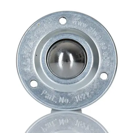 Produktfoto 1 von ALWAYSE Flansch 3-Loch Kugelrolle Ø 32 mm Stahl, Flansch-Ø 73.7 mm, bis 125kg Last