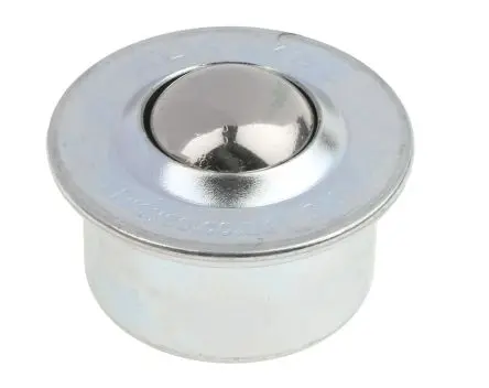 Produktfoto 1 von ALWAYSE Rundflansch Kugelrolle Ø 30 mm Stahl, Flansch-Ø 55 mm, bis 230kg Last