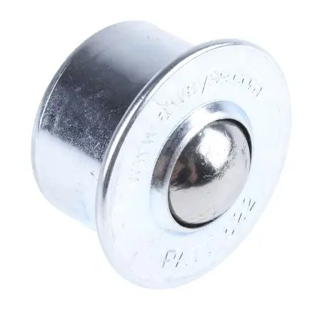 Produktfoto 1 von ALWAYSE Rundflansch Kugelrolle Ø 22 mm Stahl, Flansch-Ø 45 mm, bis 160kg Last
