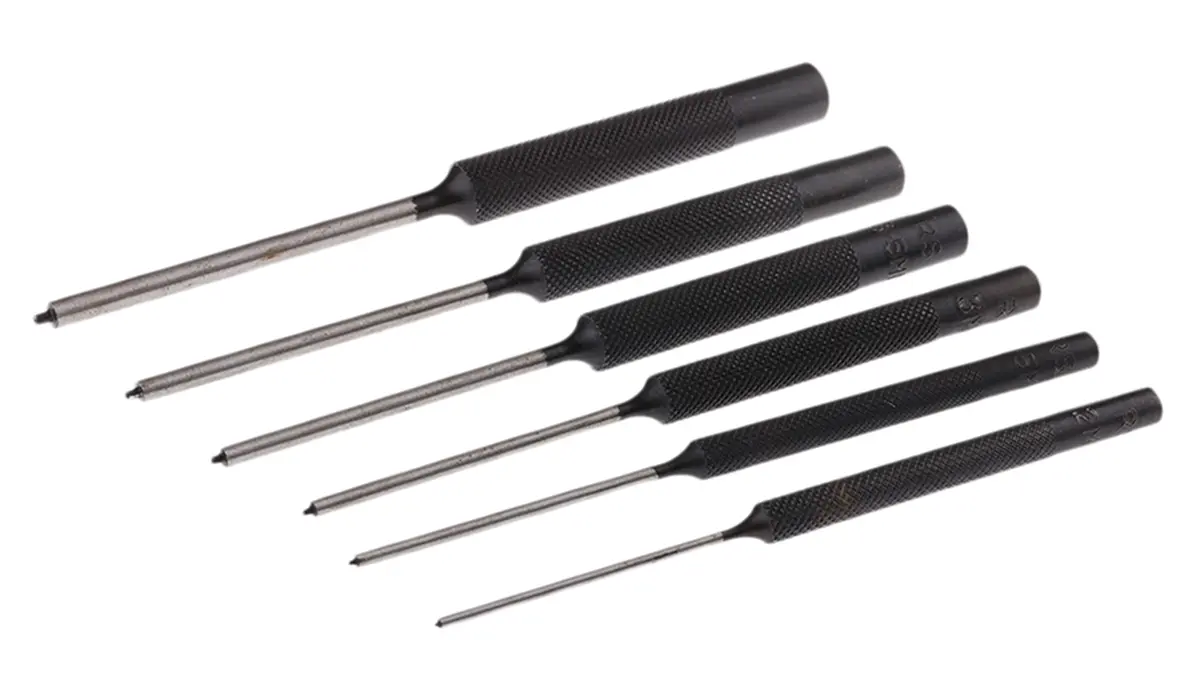 Produktfoto 1 von RS PRO Splintentreiber Satz, Ø 5mm, 6-teilig, Spannstift