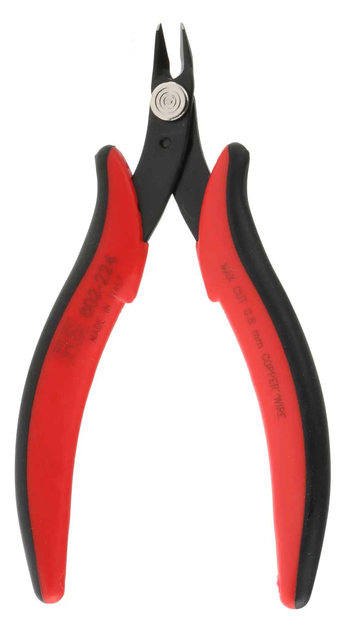 Produktfoto 1 von RS PRO Glatt Kabelschneider Schließer (NO) 132mm / Backen 8mm, Schneidleistung 0.8 mm