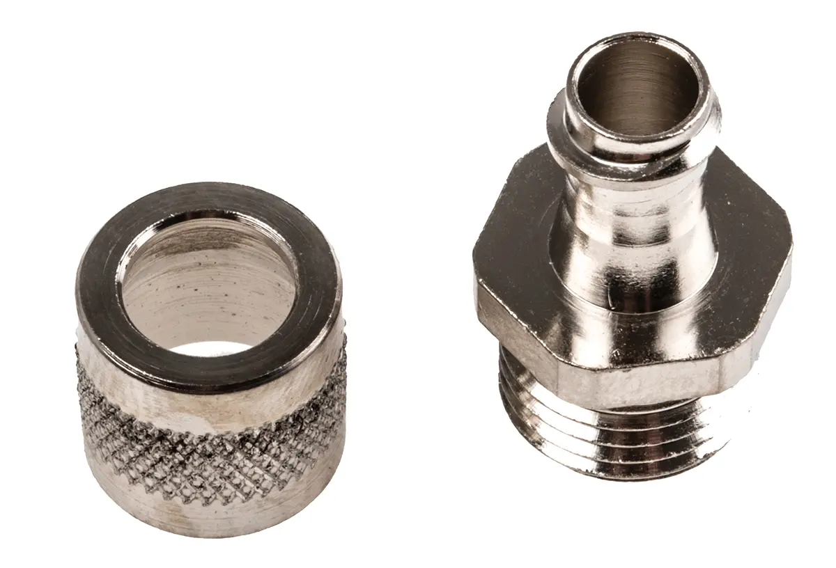Produktfoto 1 von Adaptaflex SP Messing Kabelrohr Befestigung PG7 10 mm Silber Nickel-Finish IP54