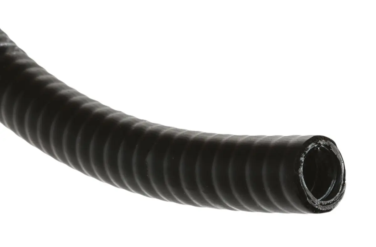 Produktfoto 1 von Adaptaflex SP Leerrohr verzinkter Stahl, Ø 10mm nom. flexibel, Schwarz A ø 10mm I ø 6.8mm x 10m , mit IP-Schutzklasse