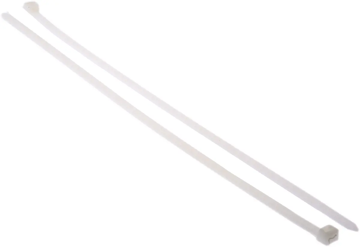 Produktfoto 1 von Thomas & Betts Ty-Fast Nylon 6.6 Kabelbinder Nicht lösbar Weiß 7.6 mm x 400 mm