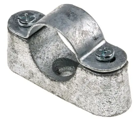 RS PRO Kabelhalter Schraubbefestigung, Kabel-Ø 25 mm Stahl Natur