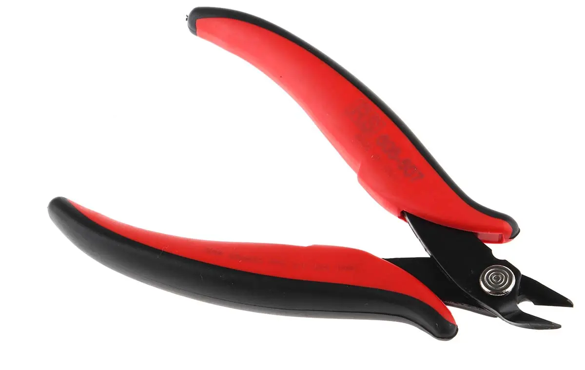 RS PRO Abgeschrägt Kabelschneider Schließer (NO) 138mm / Backen 10mm, Schneidleistung 1.6 mm