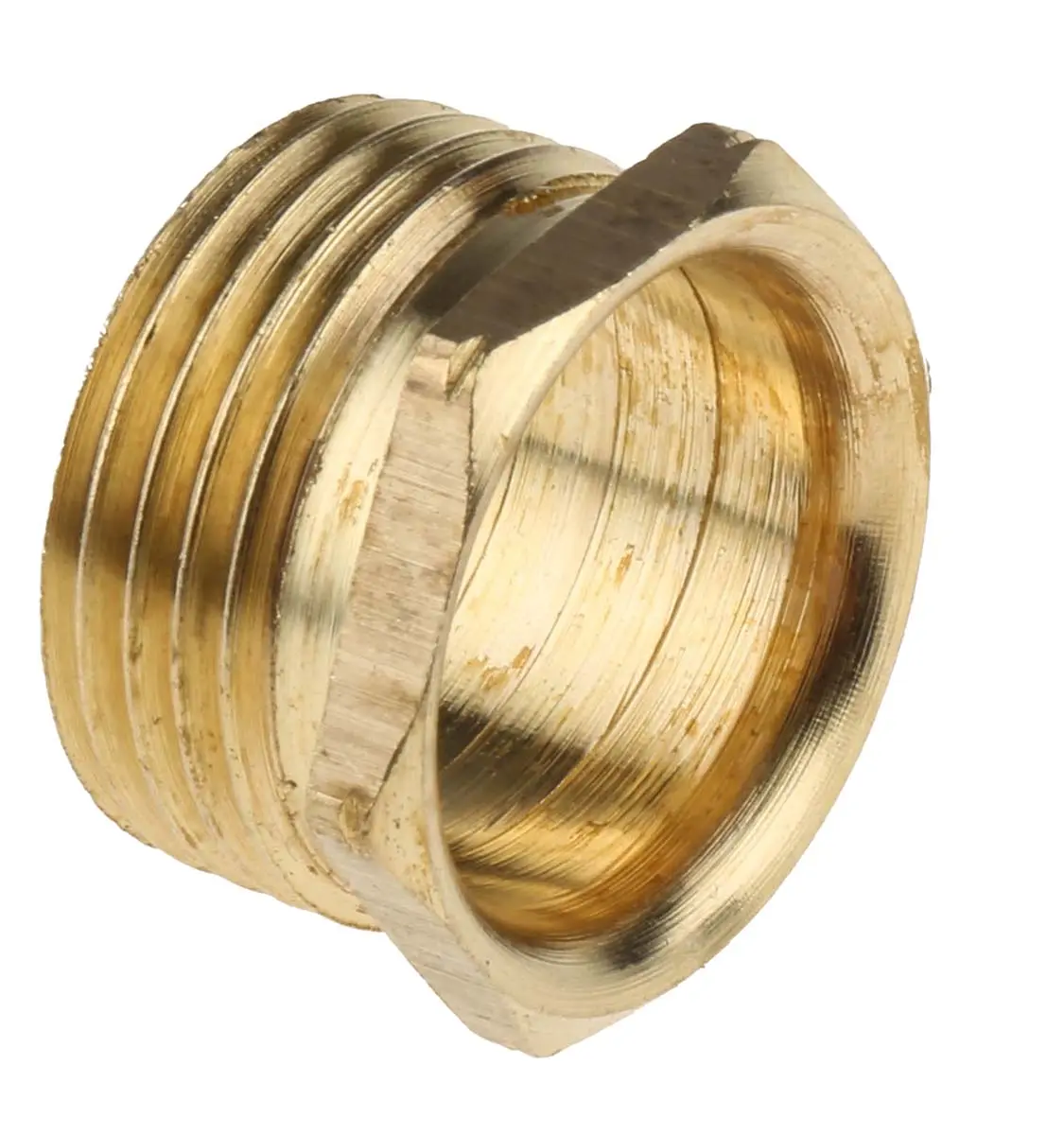 Produktfoto 1 von RS PRO Messing Kabelrohr Befestigung Gewindehülse male M20 20 mm Gelb Galvanisiert-Finish