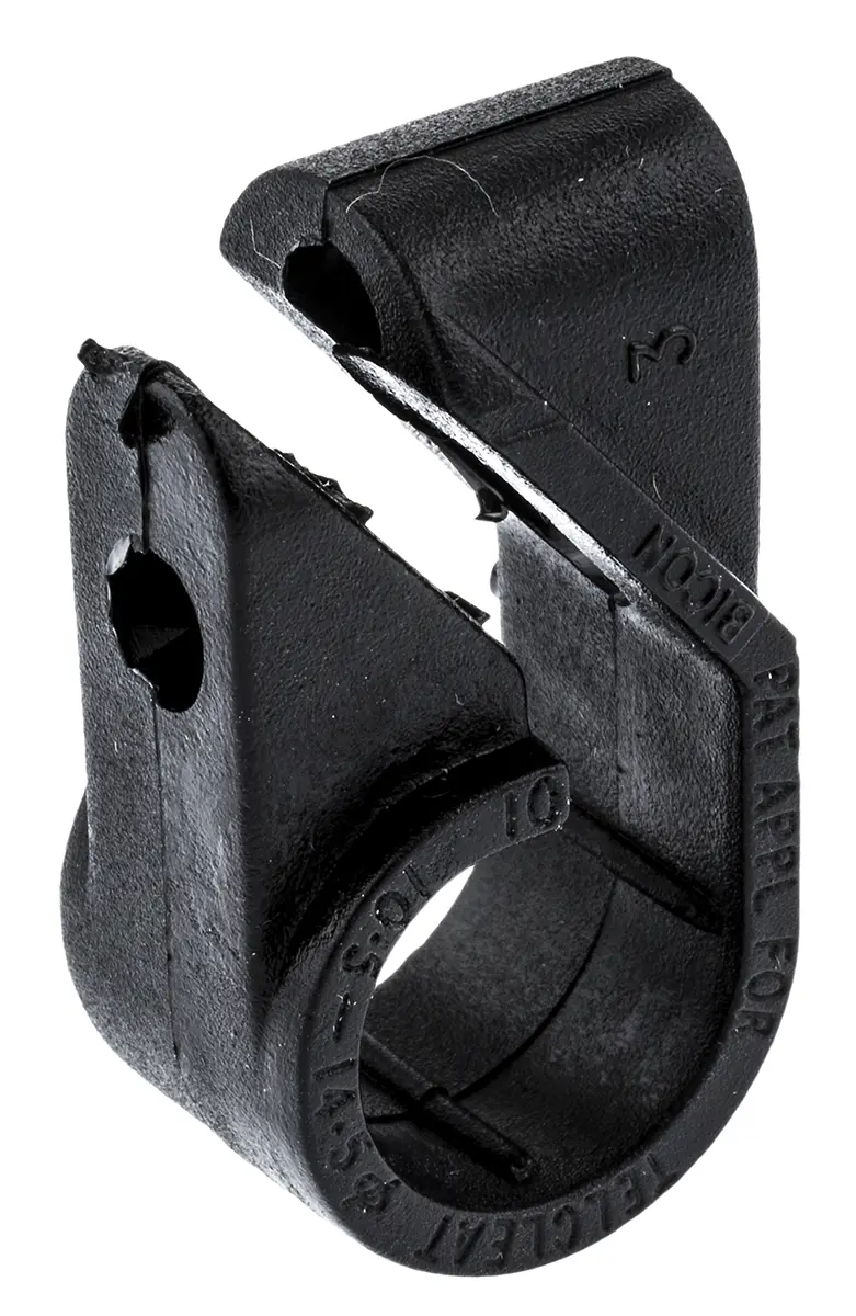 Produktfoto 1 von Prysmian Kabelhalter Gegenmutter, Kabel-Ø 14.5 mm Polyethylen Schwarz 12mm x 18 mm x 32 mm