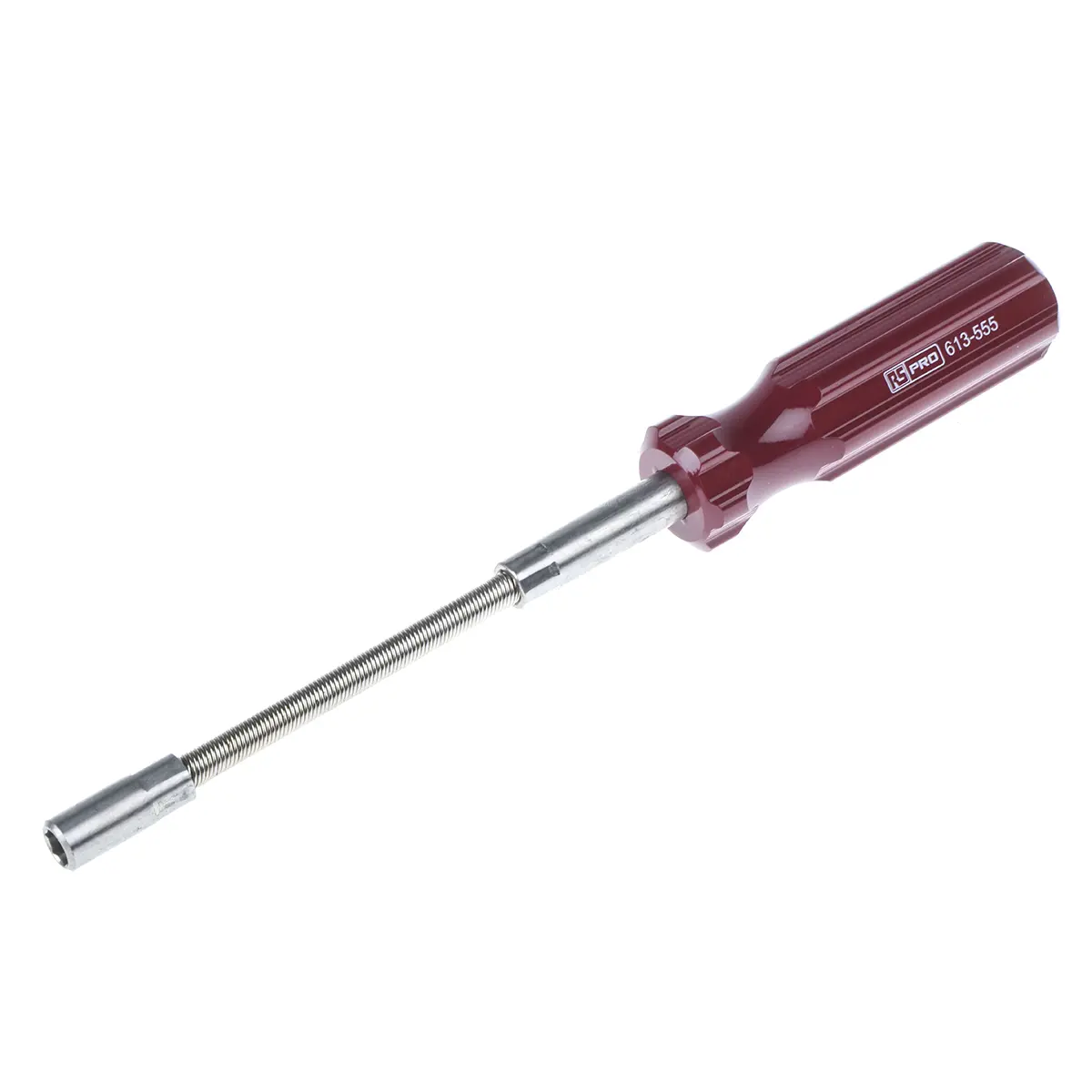 Produktfoto 1 von RS PRO 7 mm Sechskant Steckschlüssel-Handgriff Schließer (NO), Länge 250 mm / Klinge 150 mm