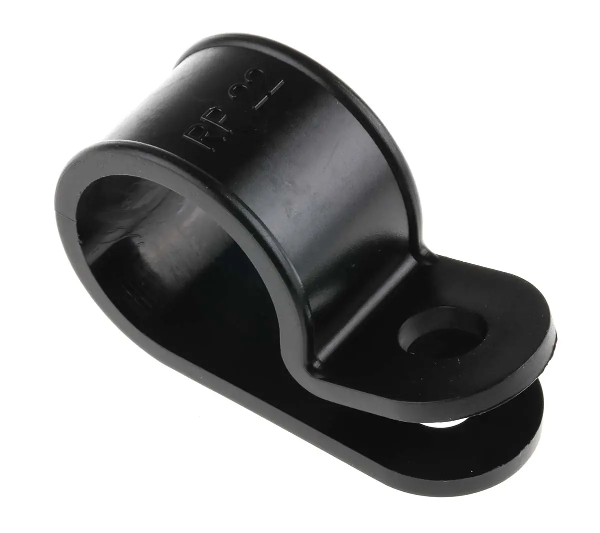 Produktfoto 1 von RS PRO Kabelhalter Schraubbefestigung, Kabel-Ø 20 mm Nylon Schwarz 20mm