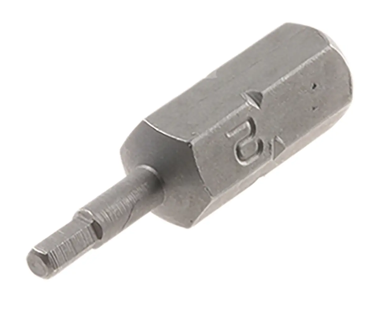 Produktfoto 1 von RS PRO 0.25 mm 2 mm Sechskant Schraubbit, Sechskant Chrom Vanadium Stahl, 1-teilig, 25 mm