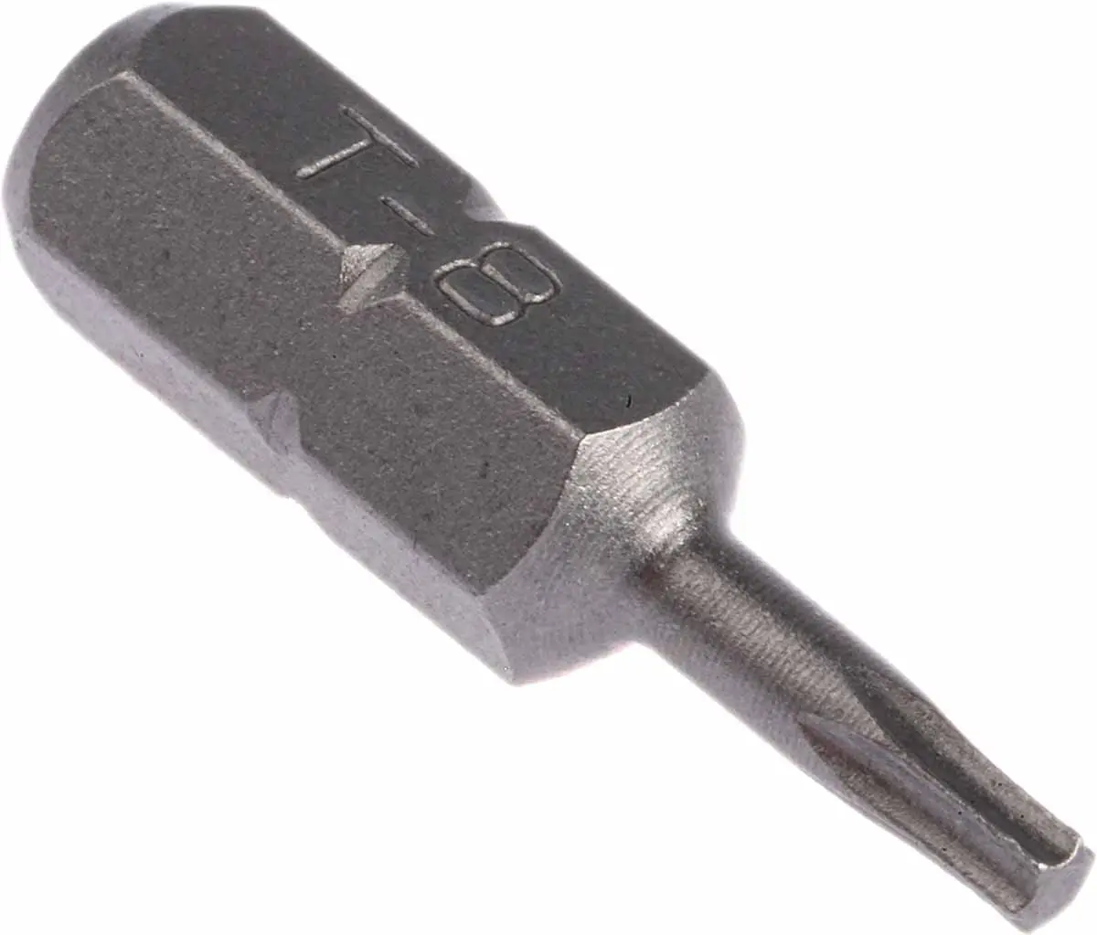 RS PRO 6.35 mm T8 Schraubbit, Sechskant Chrom Vanadium Stahl, 1-teilig, 25 mm