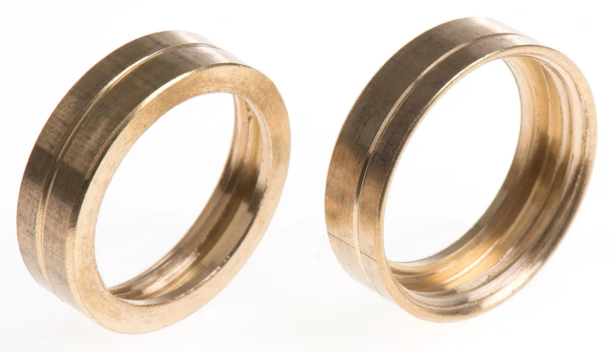 RS PRO Messing Kabelrohr Befestigung Kabelrohr M25 25 mm Gelbgold Galvanisiert-Finish
