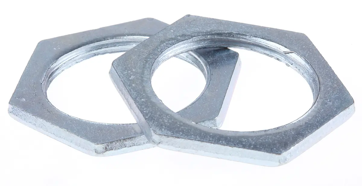 Produktfoto 1 von RS PRO Kabelverschraubung Mutter M25 Stahl Silber