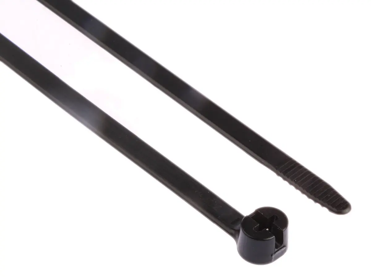 Produktfoto 1 von Thomas & Betts Ty-Rap Nylon 12 Kabelbinder Nicht lösbar Schwarz 7.6 mm x 762 mm