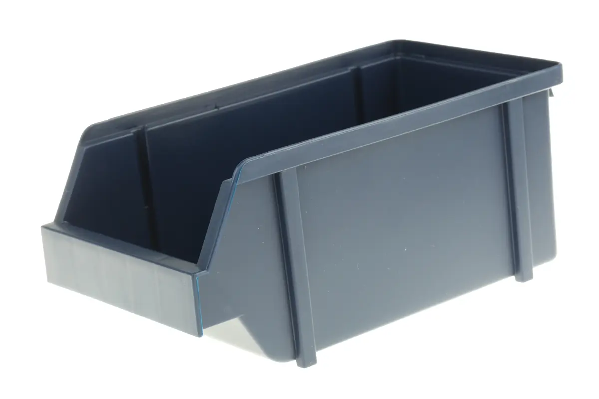 Produktfoto 1 von Raaco Lagerbehälter Tragbar Blau Polypropylen, 100 mm x 125 mm x 225 mm