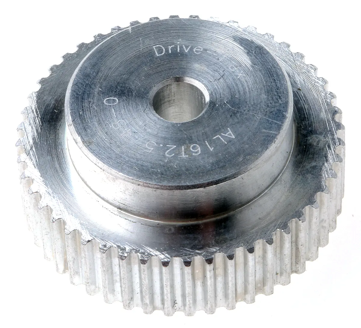 Produktfoto 1 von RS PRO Aluminium Zahnriemenscheibe 6 mm, 48 Zähne / Teilung 2.5 mm, Bohrung 6 mm