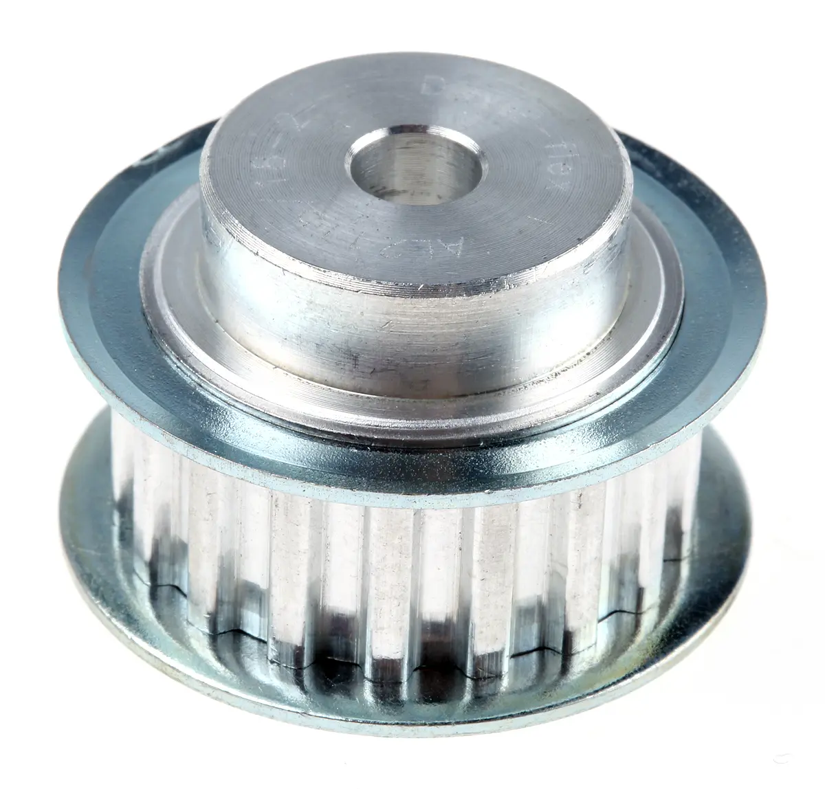 Produktfoto 1 von RS PRO Aluminium Zahnriemenscheibe 10 mm, 18 Zähne / Teilung 5 mm, Bohrung 6 mm