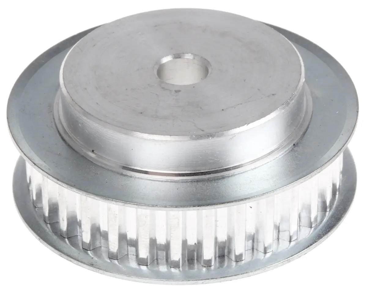 Produktfoto 1 von RS PRO Aluminium Zahnriemenscheibe 10 mm, 32 Zähne / Teilung 5 mm, Bohrung 8 mm