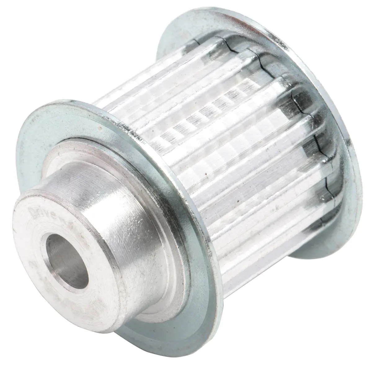 Produktfoto 1 von RS PRO Aluminium Zahnriemenscheibe 16 mm, 15 Zähne / Teilung 5 mm, Bohrung 6 mm