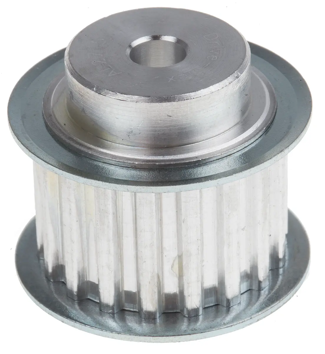 Produktfoto 1 von RS PRO Aluminium Zahnriemenscheibe 16 mm, 18 Zähne / Teilung 5 mm, Bohrung 6 mm