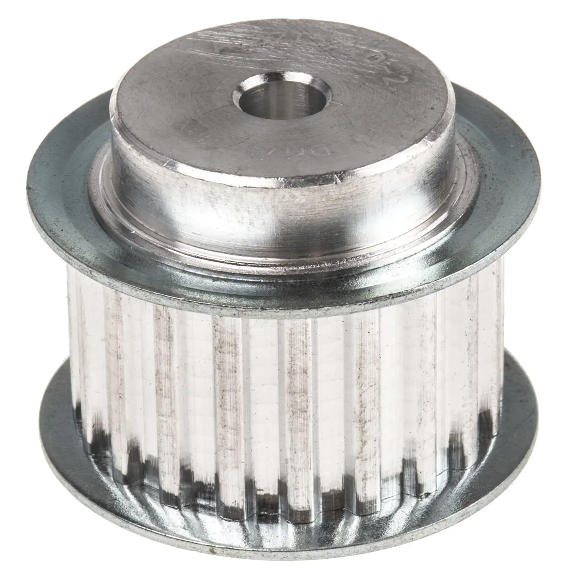 Produktfoto 1 von RS PRO Aluminium Zahnriemenscheibe 16 mm, 20 Zähne / Teilung 5 mm, Bohrung 6 mm