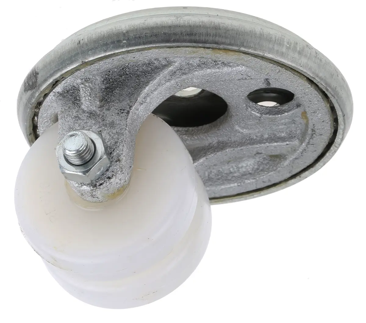 Produktfoto 1 von Revvo Drehlager Lenkrolle, Rad ø 50mm, 160kg, Ges H. 64mm, Rad B. 14mm, Platte, Nylon-Material