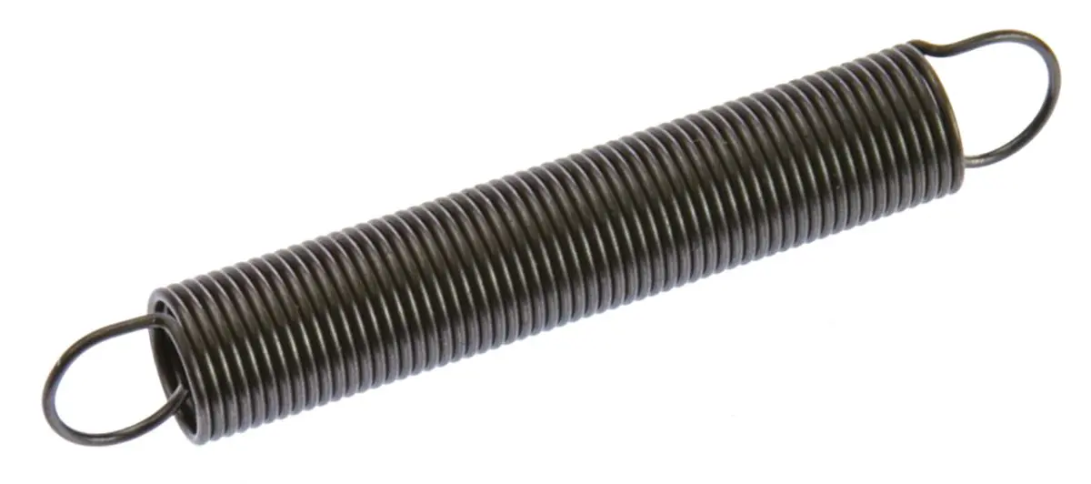 Produktfoto 1 von RS PRO Verlängerungsfeder Stahl L.: 60.6 mm x Aussenø 9 mm Außen-ø , Draht ø 0.8 mm 19 N Federhärte 0.13 N/mm