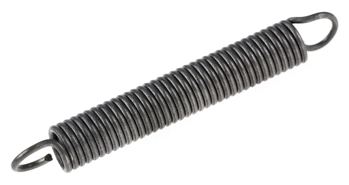 RS PRO Verlängerungsfeder Edelstahl L.: 39 mm x Aussenø 5.5 mm Außen-ø , Draht ø 0.8 mm Federhärte 1 N/mm