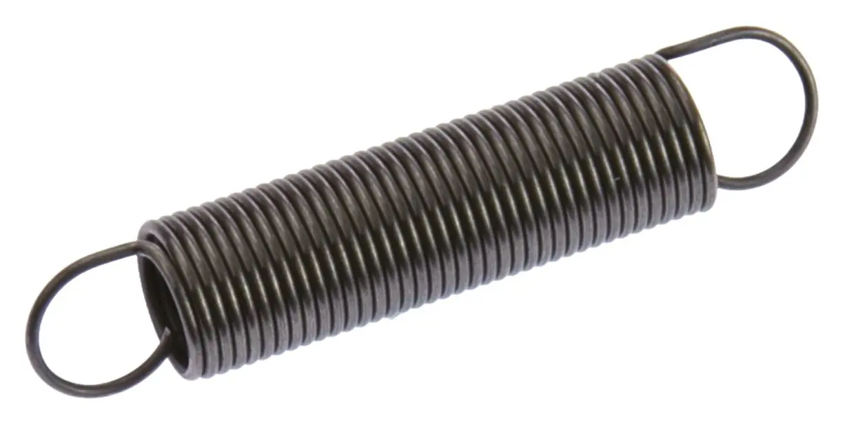 Produktfoto 1 von RS PRO Verlängerungsfeder Stahl L.: 44.6 mm x Aussenø 9 mm Außen-ø , Draht ø 0.8 mm 19 N Federhärte 0.19 N/mm