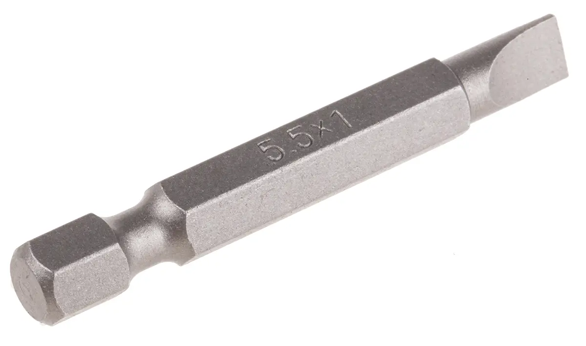 Produktfoto 1 von RS PRO Schraubbit, Sechskant, aus CrMo-Stahl, 1-teilig
