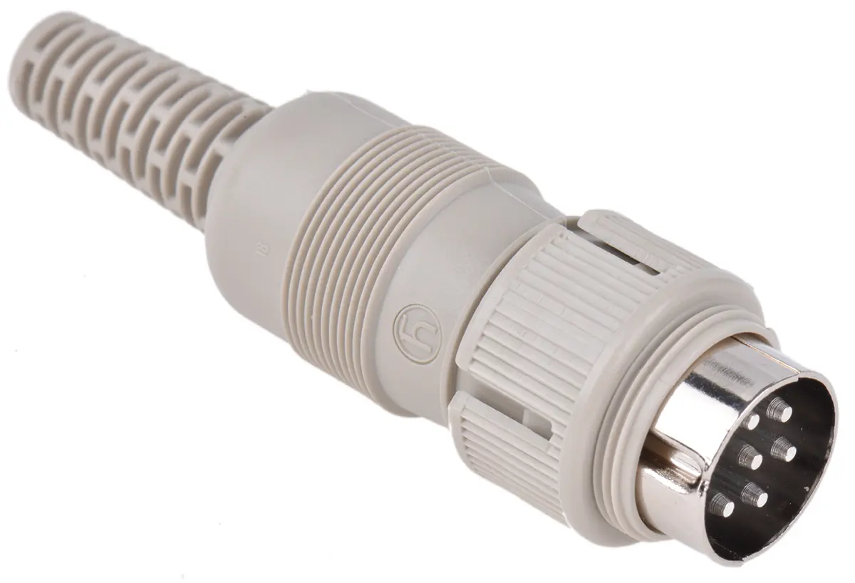 Produktfoto 1 von Hirschmann MAS Standard DIN-Stecker Gerade 6-polig, DIN 45322, 34 V ac/dc 4A IP30 Kabel Stecker