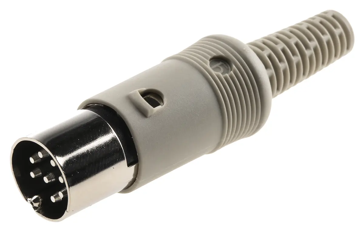 Produktfoto 1 von Hirschmann MAS Standard DIN-Stecker Gerade 8-polig, DIN 45326, 34 V ac/dc 4A IP30 Kabel Stecker