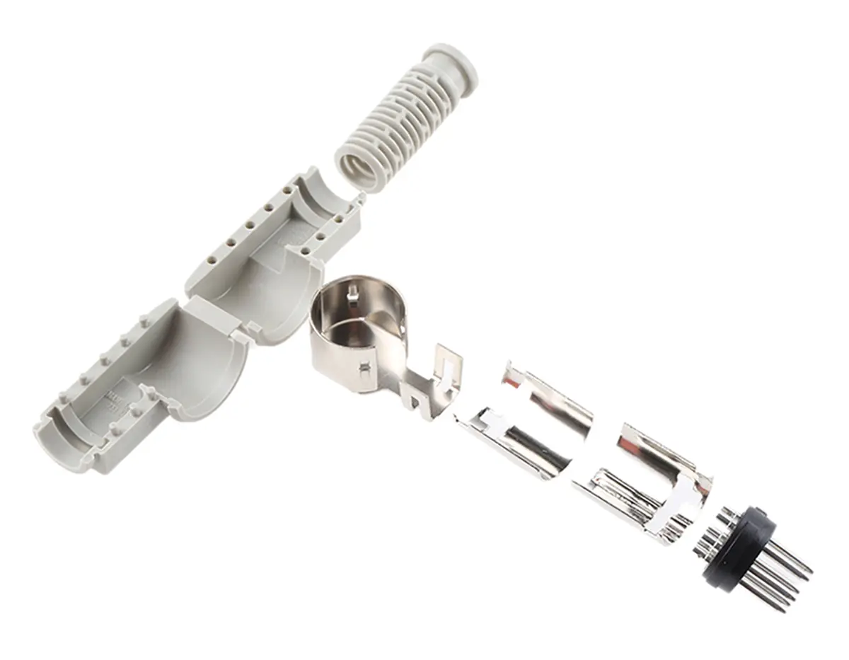Produktfoto 1 von Hirschmann MAWI Standard DIN-Stecker gewinkelt 6-polig, DIN 45322, 34 V ac/dc 4A IP30 Kabel Stecker