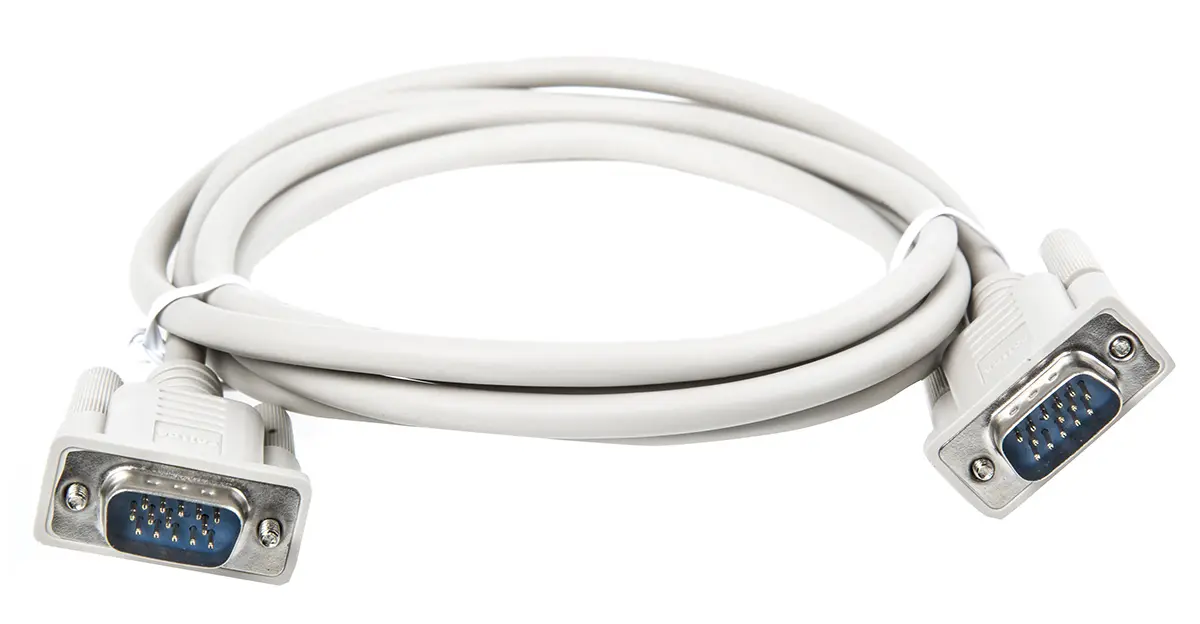 Produktfoto 1 von Roline 11 VGA-Kabel A HD-Stecker 15-polig / Stecker B HD15-Stecker / Stecker, 1.8 m Polyvinylchlorid Grau